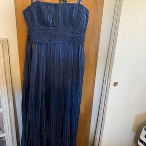 Formal Maxi BCBG MaxAzria navy dress, size 10